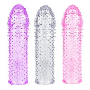 Capa Peniana Silicone Gel com Elasticidade Texturizada 16 cms