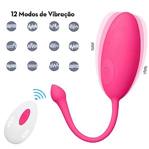 Vibrador Bullet com Controle a Distância com 12 Intensidades Carregamento USB