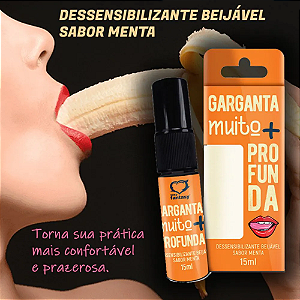 Garganta Muito Mais Profunda Spray 15Ml Sabores