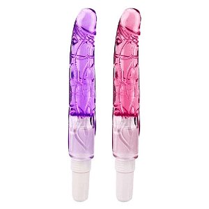 Vibrador Penis em Silicone Gel Cores Tamanho 19,5x 03 Cms, A PILHA