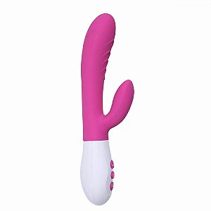 Vibrador com Duplo Motor, Estimulador Clitorial, Aquecimento, Carregamento USB