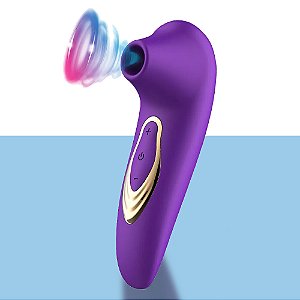 Sugador de Clitóris em Silicone com 05 Intensidades, Carregamento USB