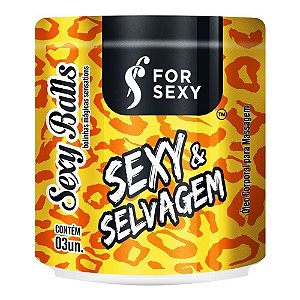 Bolinhas Explosivas Sexy e Selvagem Frasco com 03 Unidades