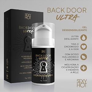 Gel Anestésico Extra Forte de Alta Durabilidade Para Sexo Anal - Back Door Ultra