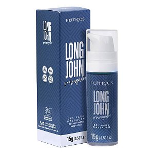 Gel Retardante Masculino, Prolongador, Extra Forte e de Alta Durabilidade Long John  15g