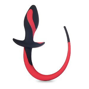 Plug Anal em Silicone Importado  Diabinha com Rabo Tamanho M