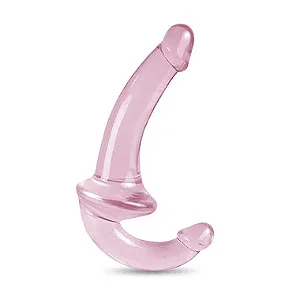 Strapless... Com Penis Duplo em Silicone Macio e Flexível para Relacionamento Lésbico ou Inversão