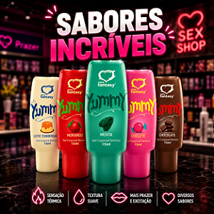 Gel Para Sexo Oral Termico Comestível Yummy 15 Gramas
