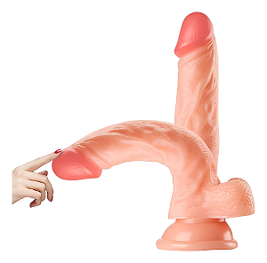 Penis Realístico Silicone Premium com Ventosa 15 Cms