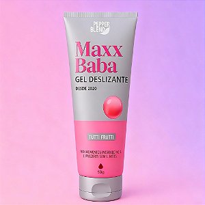 Maxx Baba Lubrificante Beijável Gel Deslizante à Base de Água 50g