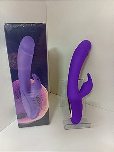 Vibrador Rabbit com Estimulador de Clitóris, Silicone Soft Touch,Carregamento USB