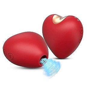 Sugador de Clitóris em Formato de Coração, 10 Intensidades, Carregamento USB
