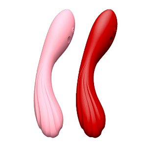Vibrador Dobrável Texturizado, 12 Intensidades, Potente, Carregamento USB, 23 Cms