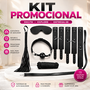 "Kit Promocional" Sado BDSM com 8 peças