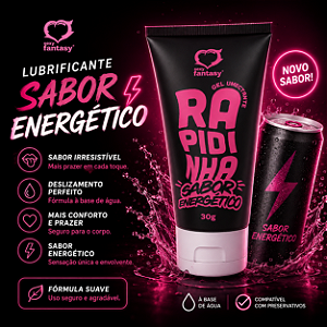 Lubrificante Aromatizado Beijável Rapidinha 30 Gramas Sabores