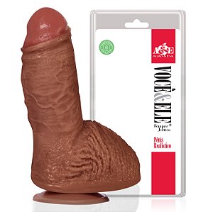 Penis Realistico Grosso com Ventosa Tamanho 17,5 X 5,5 Cms