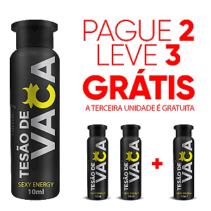 "KIT PROMOCIONAL" LEVE 3 PAGUE 2 - ESTIMULANTE SEXY DRINK TESÃO DE VACA/TESÃO DE TOURO