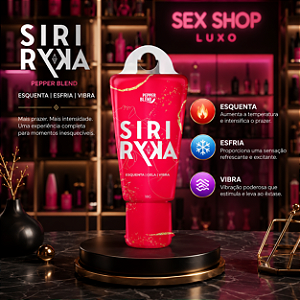SiriRyca Facilitador de Orgasmo Feminino, Esquenta , Esfria e Vibra, 18 Gramas