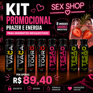 Kit Promocional Tesão com 08 Unidades