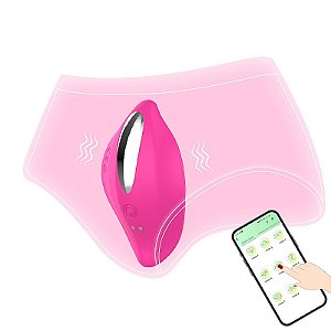Vibrador de Calcinha Recarregável, 09 Intensidades- Controle por Aplicativo, Vibração por Música, Jogos e Vídeo Conferencia