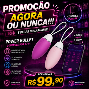 "Promoção Agora ou Nunca !" Power Bullet com Controle por Aplicativo Good Vibes, Vibração por Música, Jogo, Touch, Vídeo Conferência