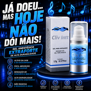 Cliv Intt Gel Anestésico Extra forte de Alta Durabilidade