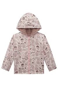 JAQUETA REVERSÍVEL COM CAPUZ EM NYLON E PELO DE CARNEIRINHO INFANTI