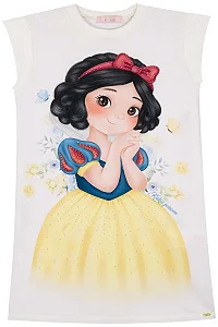 VESTIDO REGATA EM MOLECOTTON ESTAMPA BRANCA DE NEVE KUKIÊ