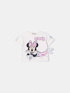BLUSA MANGA CURTA ESTAMPA MINNIE SEREIA ANIMÊ