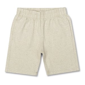BERMUDA EM LINHO COM ELASTANO LISA DAME MINI