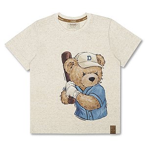 CAMISETA EM ALGODÃO TEDDY BEISEBOL DAME MINI