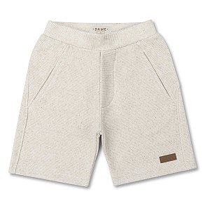 BERMUDA EM MOLETOM LINHO COM ELASTANO LISA DAME MINI