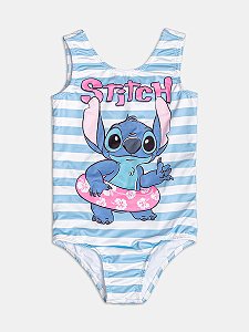 MAIÔ LISTRADO STITCH COM PROTEÇÃO UV MOMI