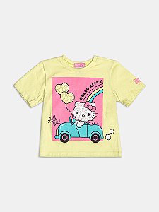 BLUSA MANGA CURTA CARRO HELLO KITTY MOMI