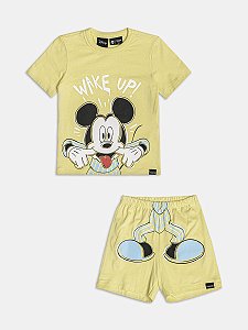 CONJUNTO DE PIJAMA T-SHIRT MANGA CURTA E BERMUDA MICKEY YOUCCIE