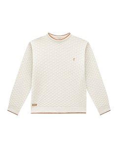 Blusão em Tricô Onda Marinha Infantil