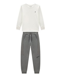 Conjunto Infantil Onda Marinha Inverno Manga Longa