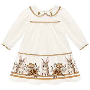 Vestido Infantil Milon Inverno 2026 Coelhinhos
