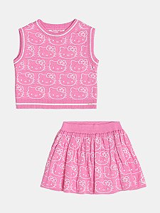 Conjunto Infantil Momi Hello Kitty Rosa Inverno