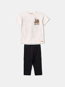 Conjunto Infantil Feminino Mickey e Minnie Picnic