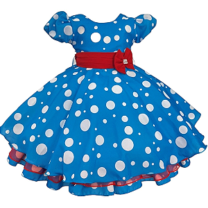 Vestido Azul de Poá