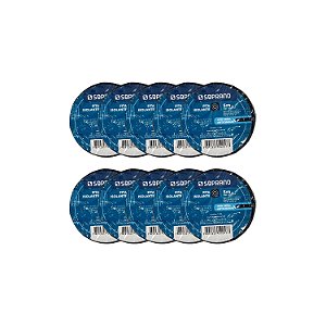 KIT 10 FITA ISOLANTE 19MMX5M PRETA SOPRANO