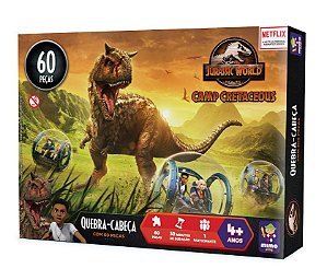 Quebra Cabeça Dinossauro Maser Toys 60 Peças Na Caixa - Pronta