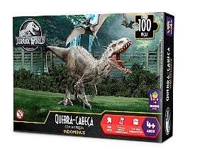 JOGO QUEBRA CABEÇA PROGRESSIVO JURASSIC WORLD 3 EM 1 MIMO TOYS REF: 2052 4  ANOS +