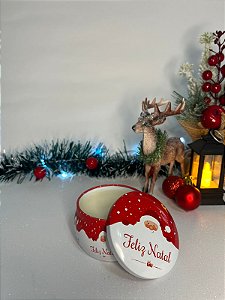 Lata de Natal com tampa - Grande