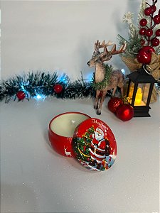 Lata de Natal com tampa - Pequena