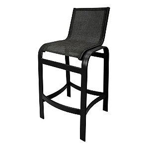 Banqueta Lótus Alumínio e Tela sling