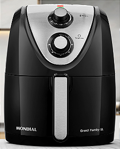 Fritadeira Air Fryer Mondial 8L Grand Family Preto Afn-80-Bi 127V/60Hz