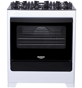 Fogao Gas Atlas 5Q Supreme Glass Bco