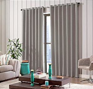 Cortina Bella Janela Corta Luz Tecido 4.20M X 2.80M Blend/La